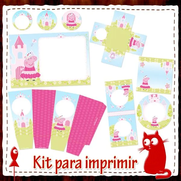 Kit Para Imprimir - Peppa Pig princesa | Toquinho Studio - Artes ... Kit Para Imprimir - Peppa Pig princesa | Toquinho Studio - Artes ...