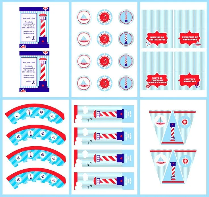 Kit marinero para fiestas de niños! | Fiestas infantiles | Pinterest Kit marinero para fiestas de niños! | Fiestas infantiles | Pinterest
