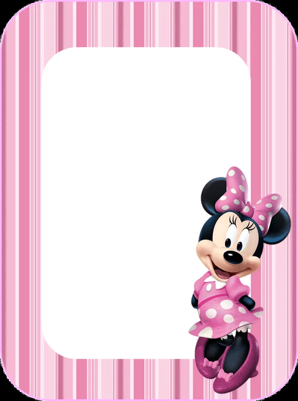 Kit Minnie con rayas rosas, para Imprimir Gratis. | Ideas y ...