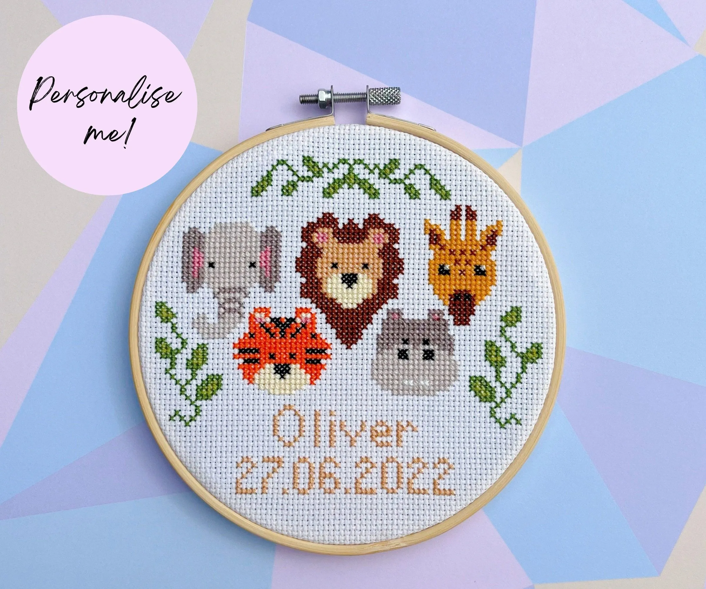 Kit moderno de punto de cruz Regalo personalizado para bebés - Etsy México Kit moderno de punto de cruz Regalo personalizado para bebés - Etsy México