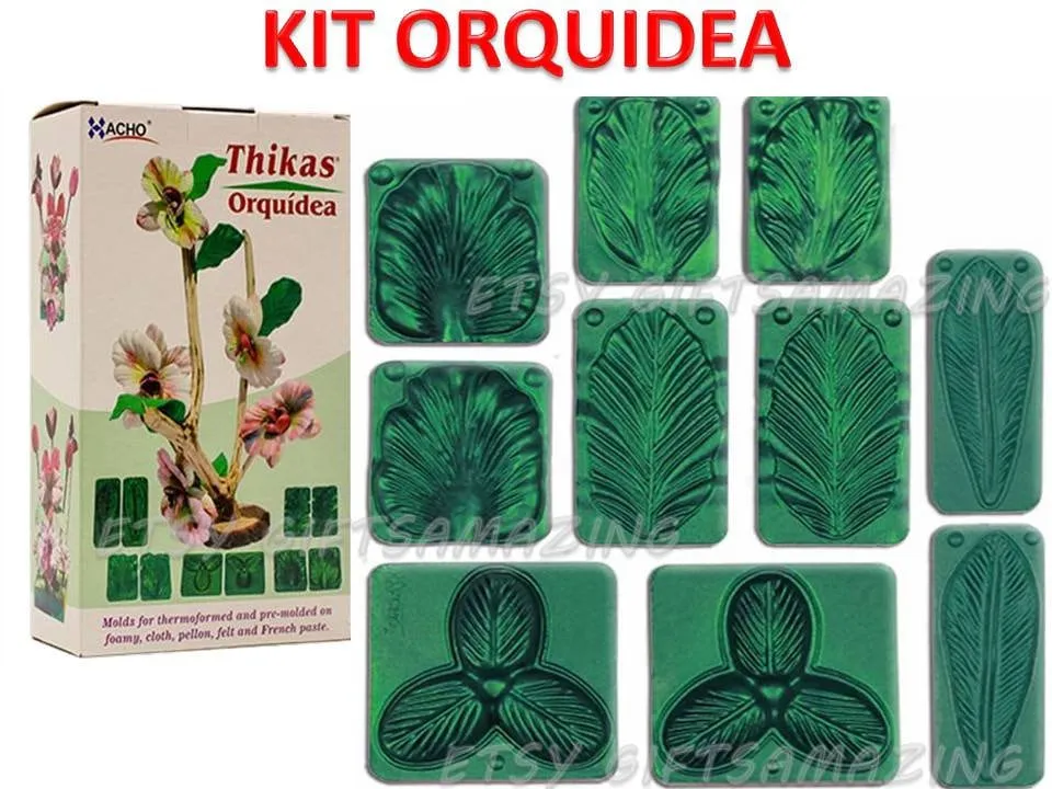 Kit de Moldes 3D para Flores Molde de plástico Orquídea para - Etsy México Kit de Moldes 3D para Flores Molde de plástico Orquídea para - Etsy México