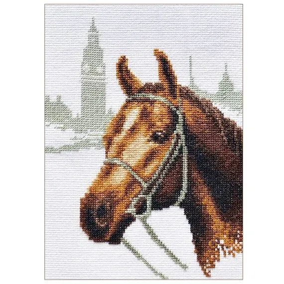 Kit de punto de cruz de Londres Caballo marrón para Bordar - Etsy México Kit de punto de cruz de Londres Caballo marrón para Bordar - Etsy México
