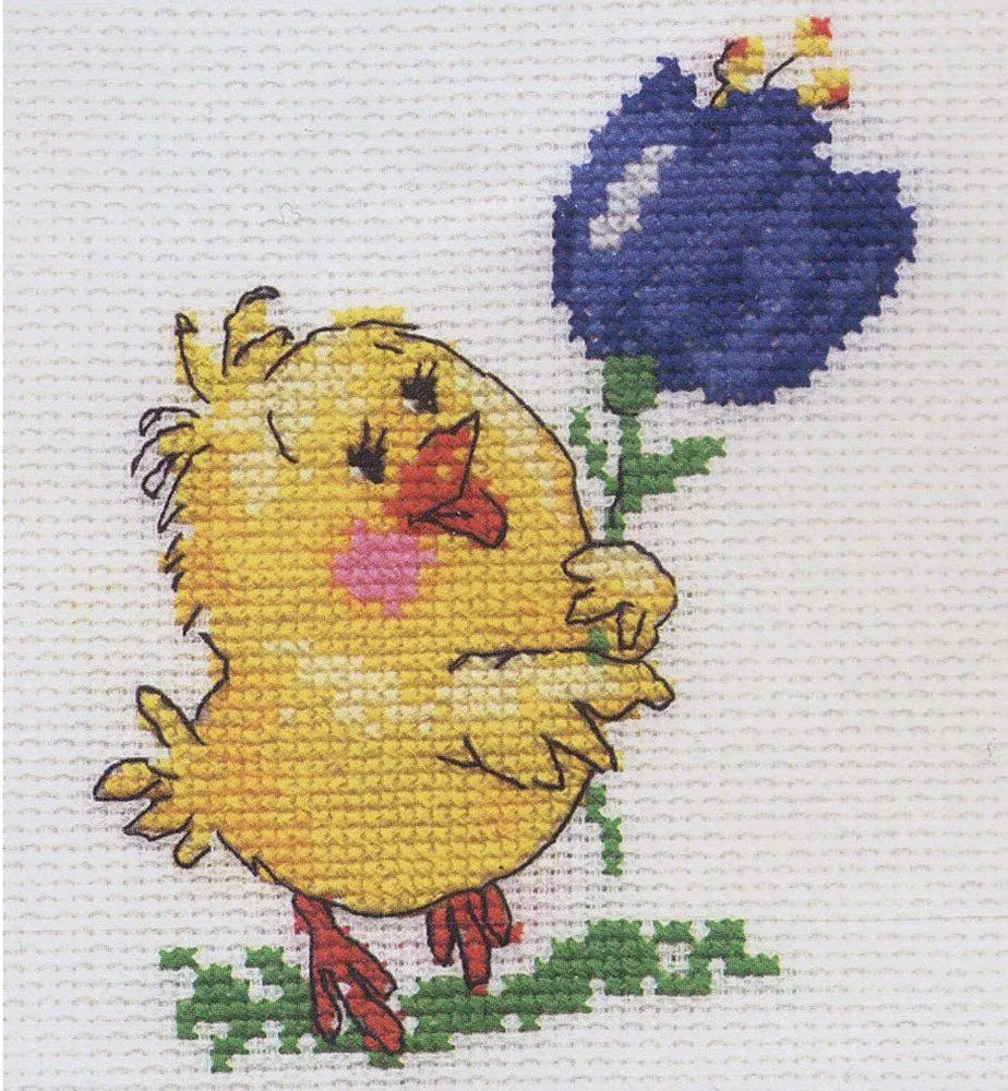 Kit de punto de cruz Pollito sobre lienzo Aida de 14 hilos. - Etsy México Kit de punto de cruz Pollito sobre lienzo Aida de 14 hilos. - Etsy México