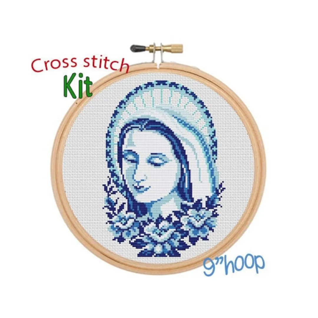 Kit de punto de cruz Virgin Mary. Kit de punto de cruz De - Etsy México Kit de punto de cruz Virgin Mary. Kit de punto de cruz De - Etsy México