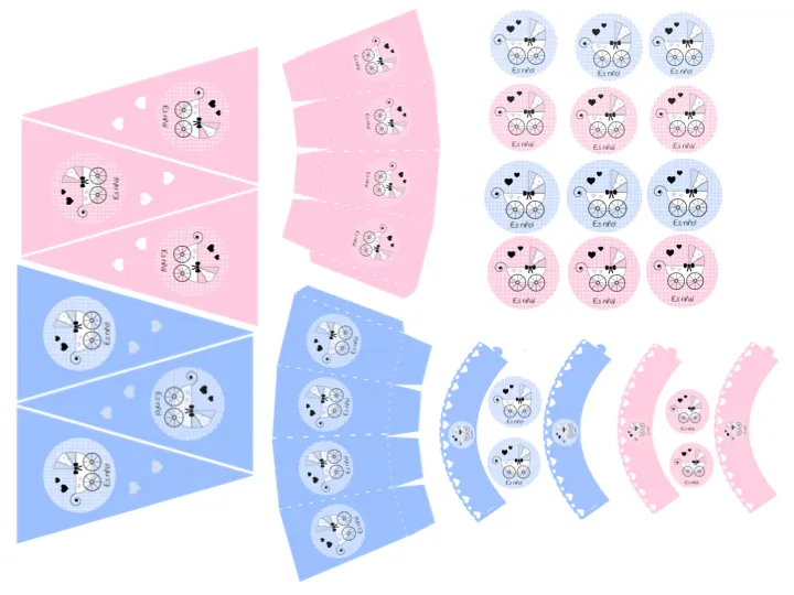 Kit para Recién Nacido, para Imprimir Gratis. | Ideas y material ...