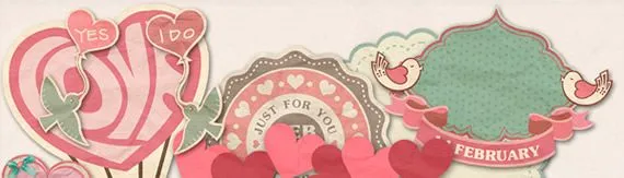 Kit para scrapbooking y texturas de San Valentín | Kabytes Kit para scrapbooking y texturas de San Valentín | Kabytes