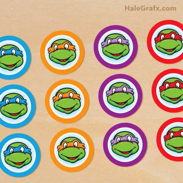 Kit de las Tortugas Ninja para Imprimir Gratis. | Ideas y material ... Kit de las Tortugas Ninja para Imprimir Gratis. | Ideas y material ...