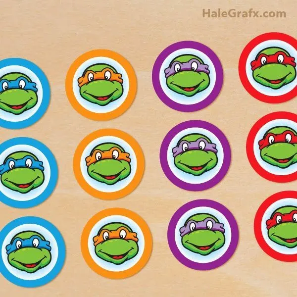 Kit de las Tortugas Ninja para Imprimir Gratis. | Para Imprimir ... Kit de las Tortugas Ninja para Imprimir Gratis. | Para Imprimir ...