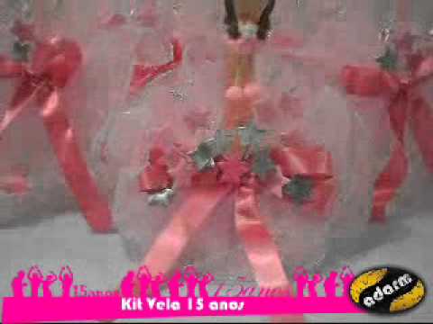 kit velas 15 anos - kit velas para debutantes - Rosa.wmv - YouTube
