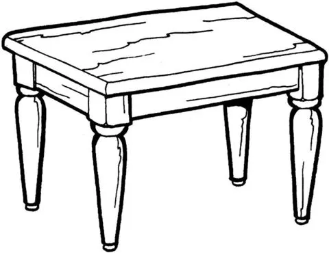 Kitchen Table coloring page | Super Coloring