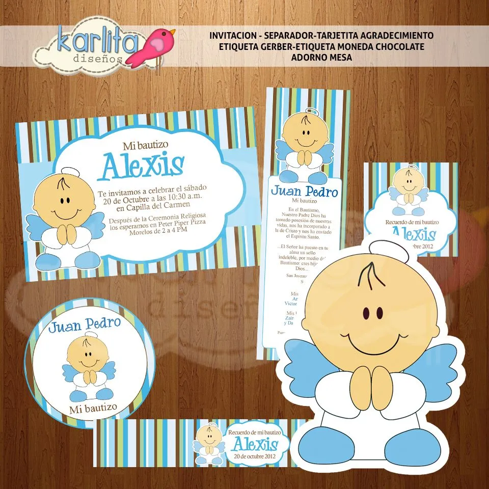 Kits imprimibles bautizo gratis - Imagui