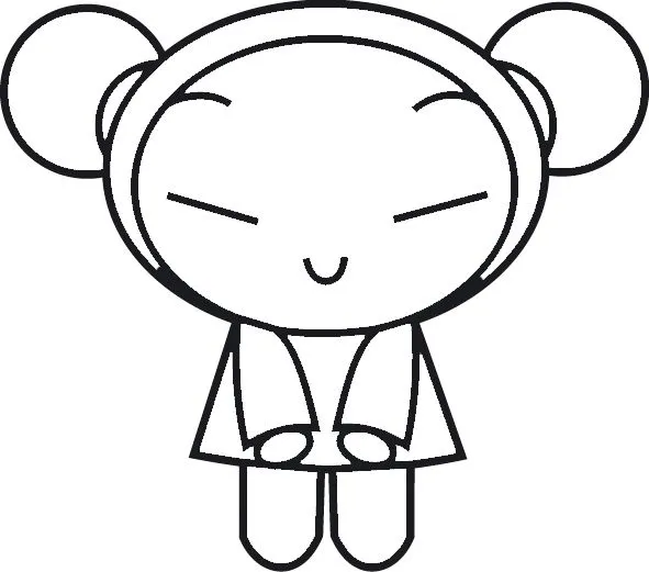 Pucca para colorear - Imagui