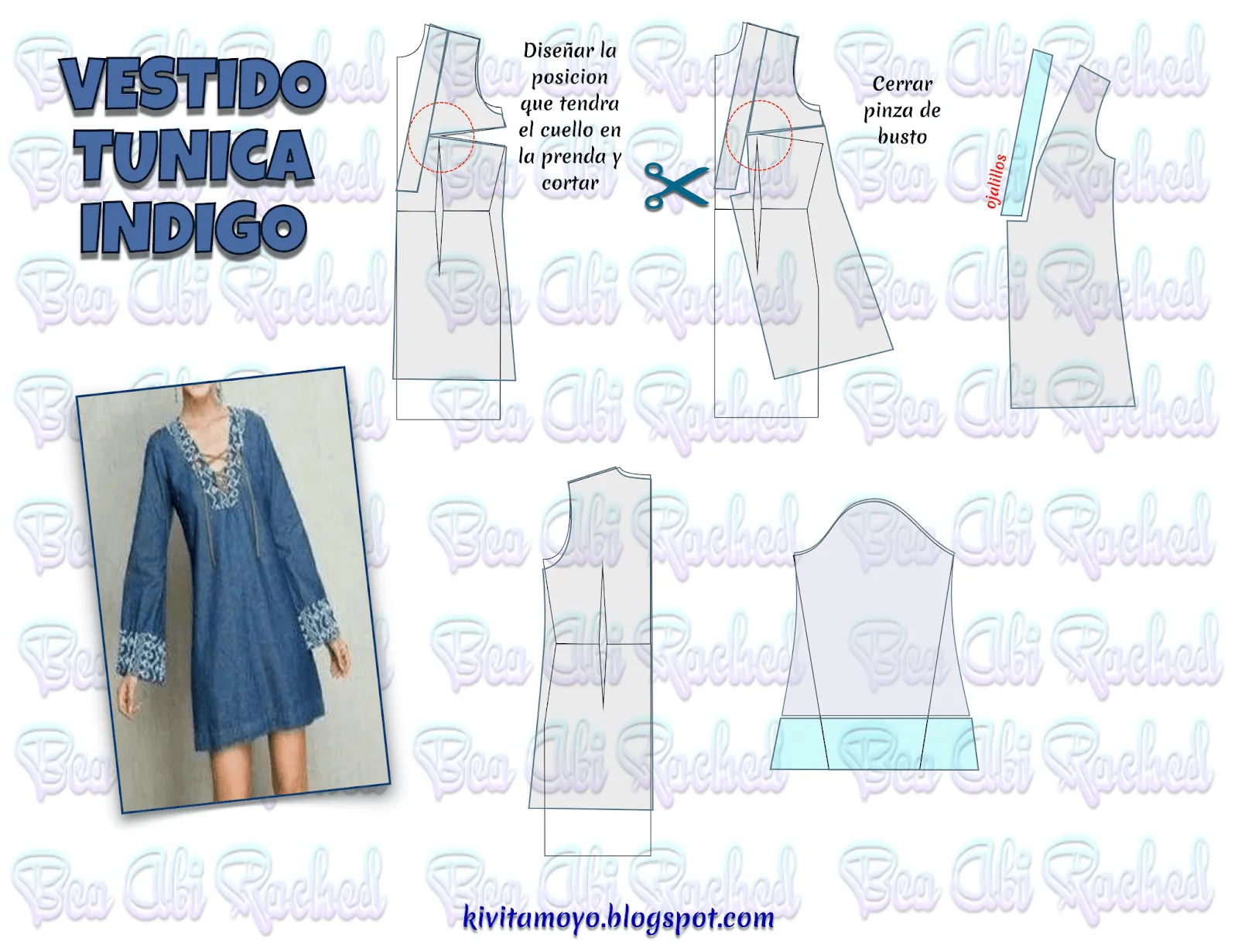 KiVita MoYo : VESTIDO TUNICA INDIGO | Moldes de ropa, Confección de ropa, Patrones de costura vintage KiVita MoYo : VESTIDO TUNICA INDIGO | Moldes de ropa, Confección de ropa, Patrones de costura vintage