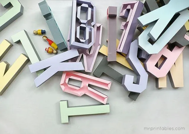 KNNOT.COM: PLANTILLAS DE LETRAS EN 3D