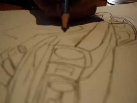 koke)dibujo a lapiz de un mustang 67 part1 - YouTube
