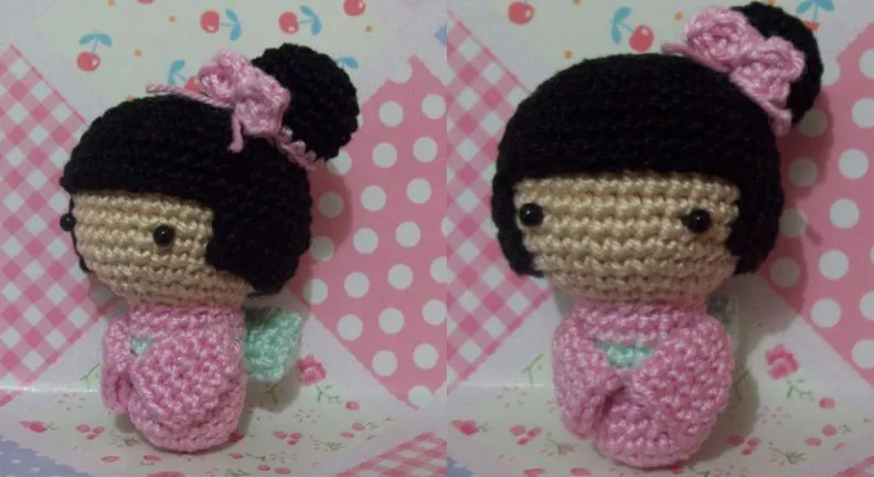 Kokeshi amigurumi patrones - Imagui