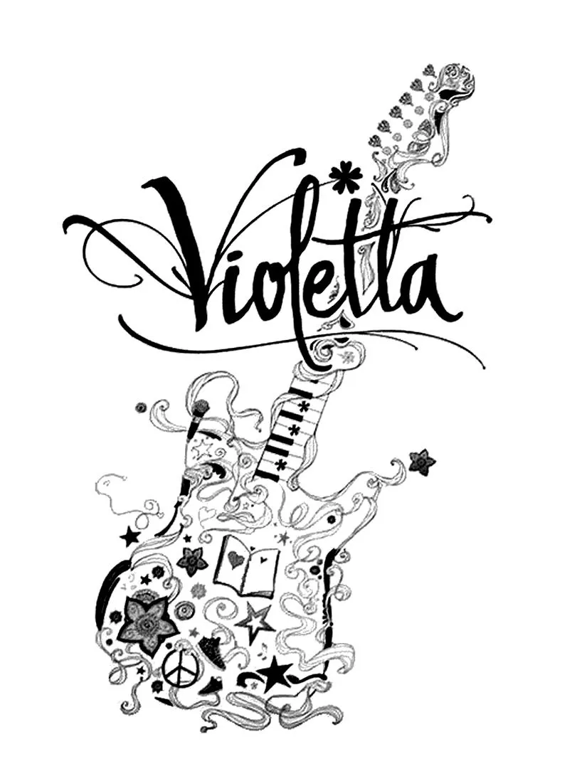 Kolorowanki Violetta Disneya i malowanki do druku Kolorowanki Violetta Disneya i malowanki do druku