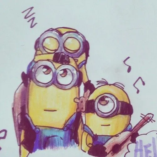 Konniwa, #PicsArt #minion #minions #cute #kevin #stuart...