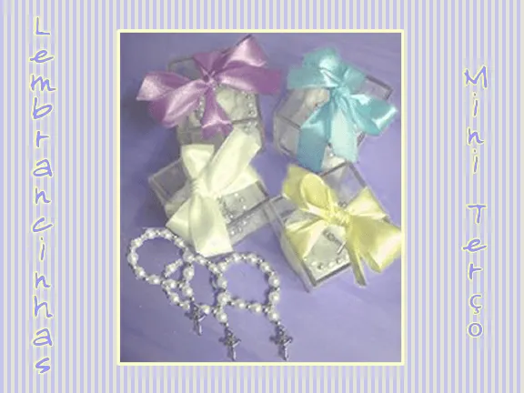 KR DecorArt: Lembrancinha: Caixinha com mini terço KR DecorArt: Lembrancinha: Caixinha com mini terço