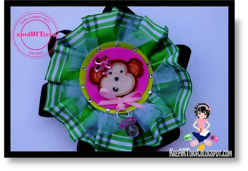 KreARTdiva: Corsage Baby Shower Changuita.