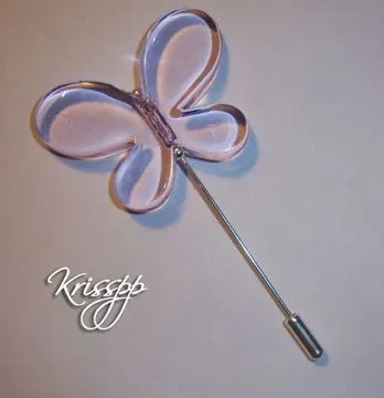 Krisspp - Creaciones artesanales: Broche Mariposa morada Krisspp - Creaciones artesanales: Broche Mariposa morada