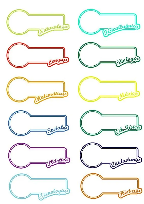 Labels para libretas - Imagui