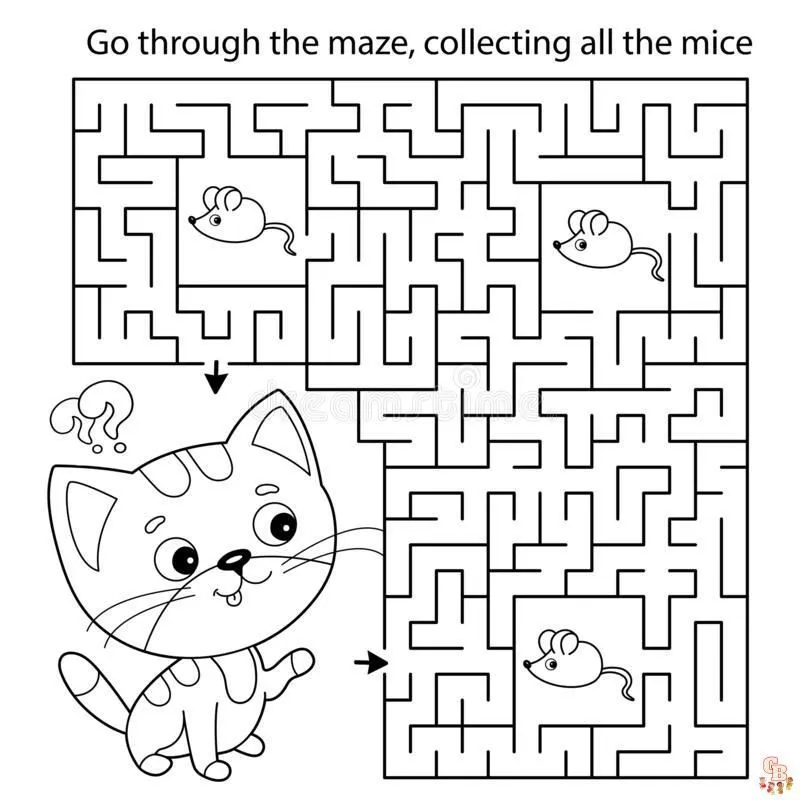 Laberinto para colorear: Opciones imprimibles, gratuitas y fáciles | GBcoloring Laberinto para colorear: Opciones imprimibles, gratuitas y fáciles | GBcoloring