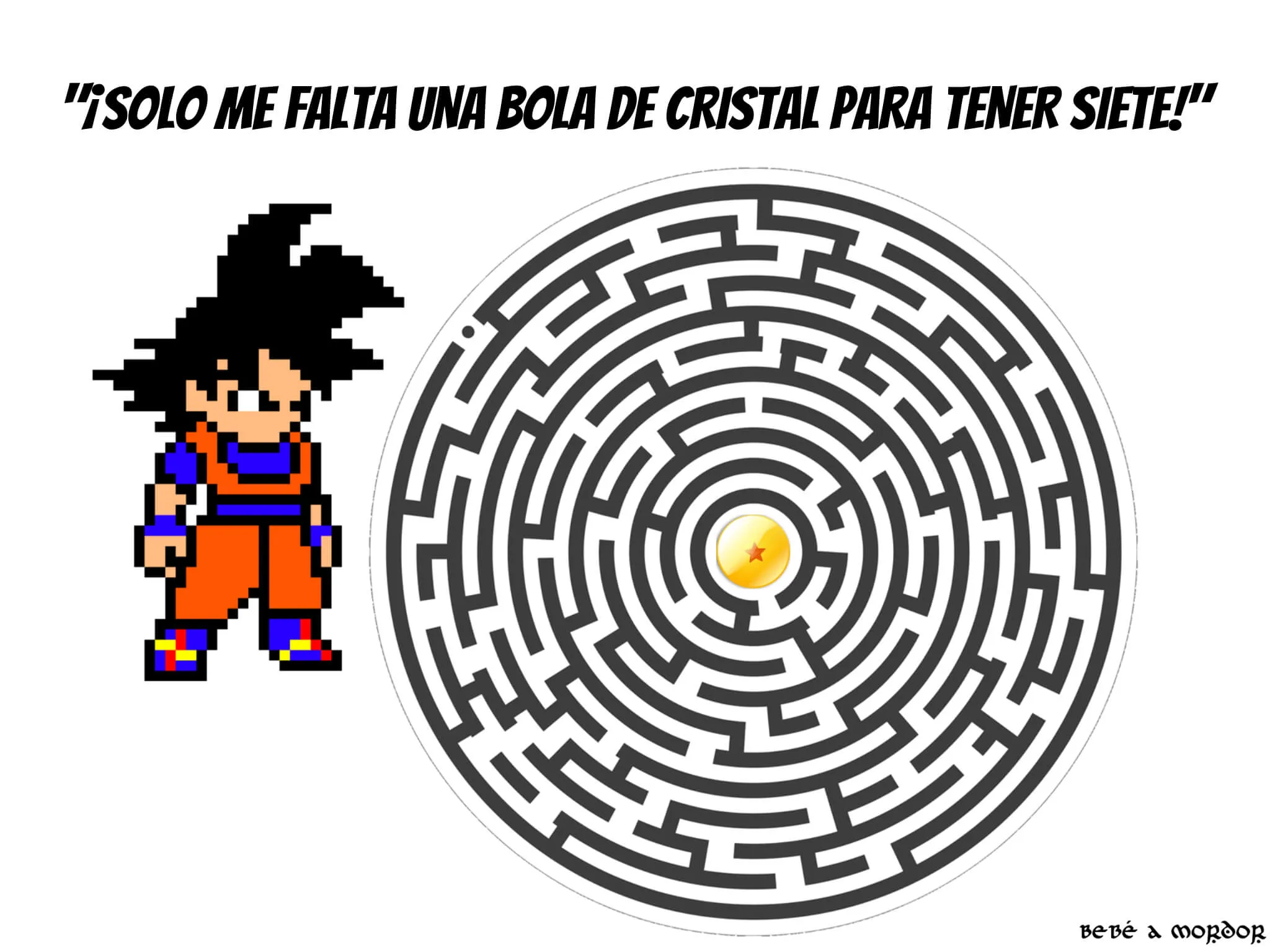 Laberintos frikis imprimibles para niños y mayores - Bebé a Mordor Laberintos frikis imprimibles para niños y mayores - Bebé a Mordor