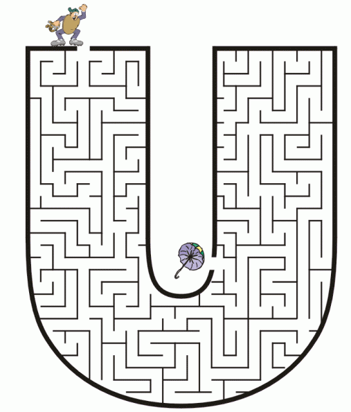 Laberintos juegos para colorear