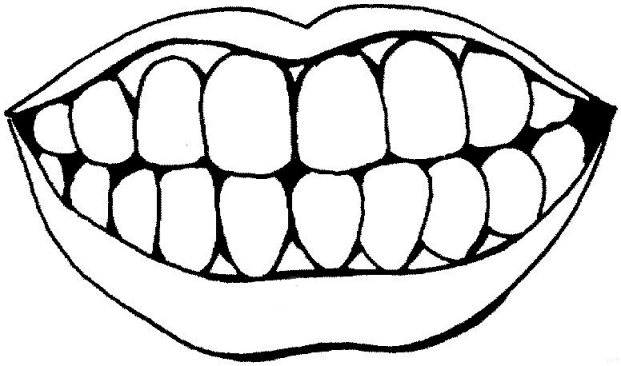 Boca para colorear e imprimir - Imagui