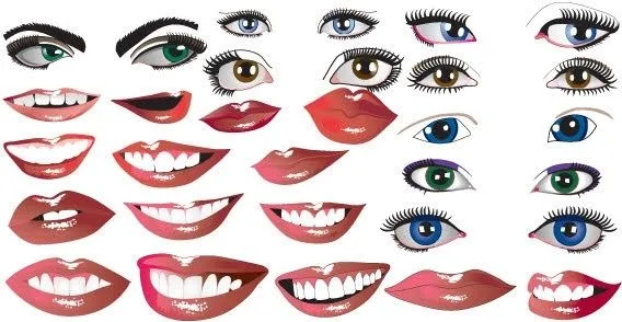 Labios y ojos dibujados en vectores Gratis - Nocturnar Labios y ojos dibujados en vectores Gratis - Nocturnar