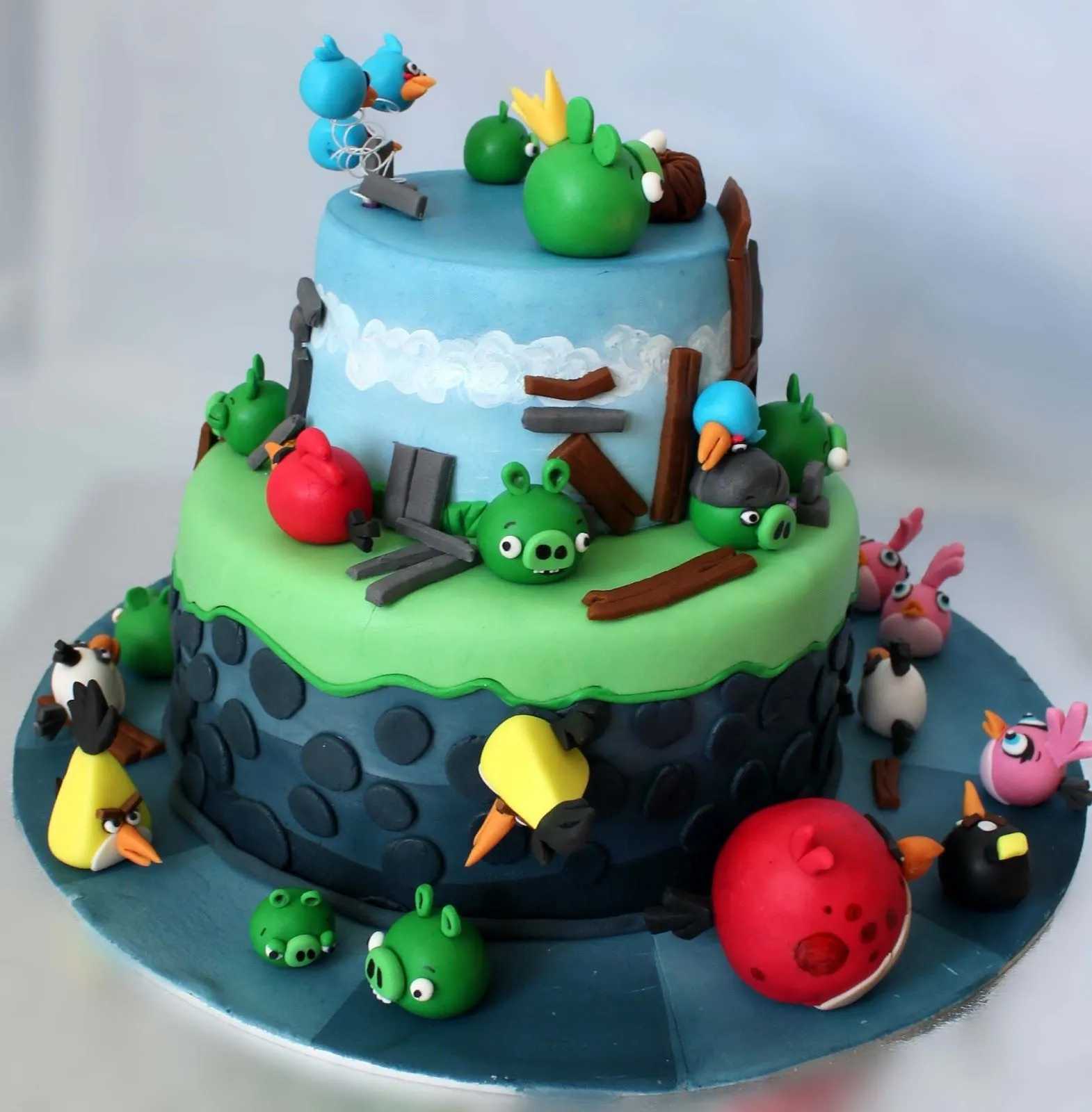 El Laboratorio de las Tartas: Tartas Decoradas Madrid: Tarta Angry ...