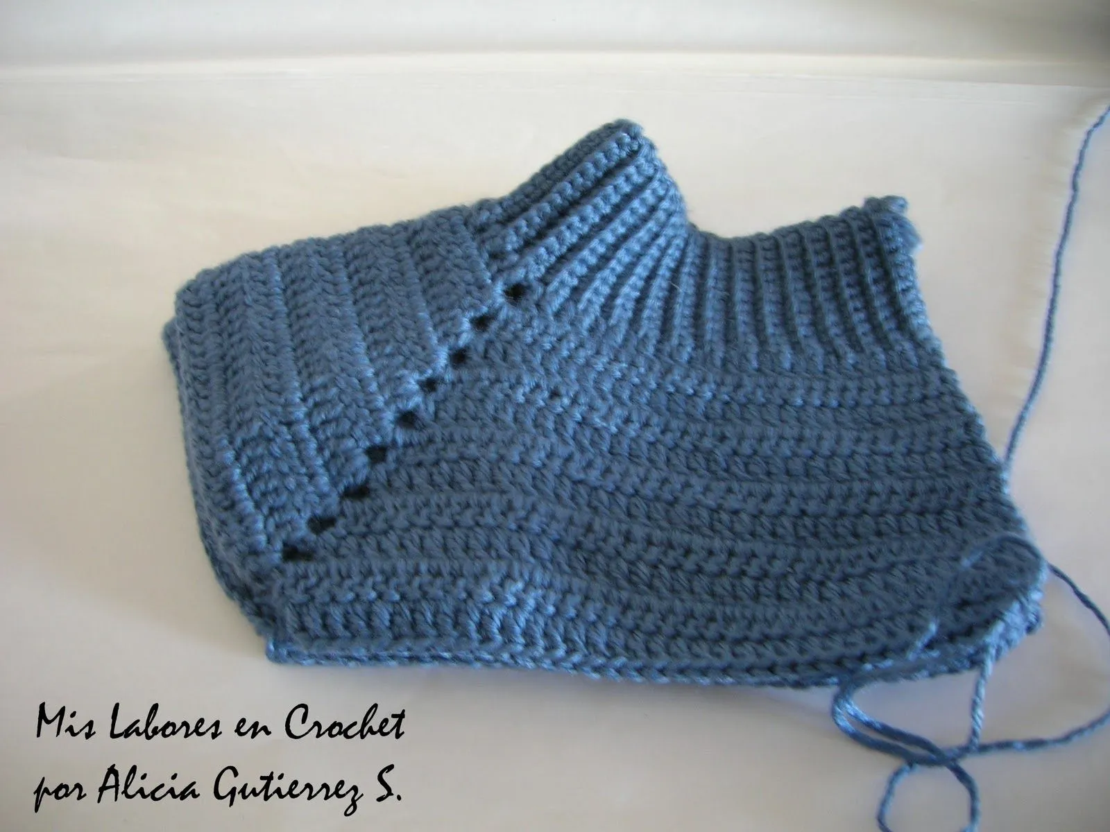 Mis labores en Crochet: Paso a paso del suéter para mascotas.