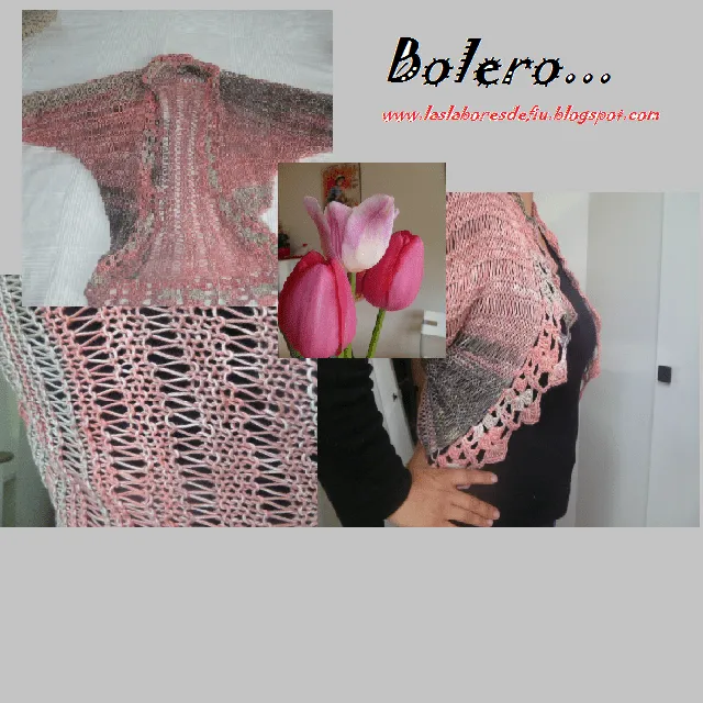 Las labores de Fiu: Bolero dos agujas súper fácil... Las labores de Fiu: Bolero dos agujas súper fácil...