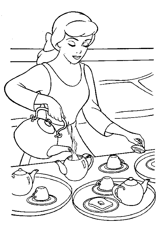 Dibujos para colorear de La Cenicienta, Plantillas para colorear ... Dibujos para colorear de La Cenicienta, Plantillas para colorear ...