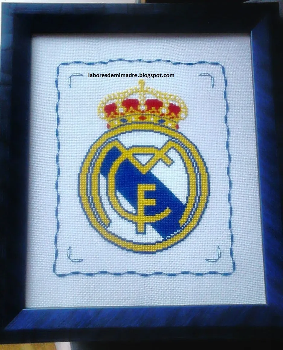 Las labores de mi madre: Escudos de futbol punto de cruz Las labores de mi madre: Escudos de futbol punto de cruz