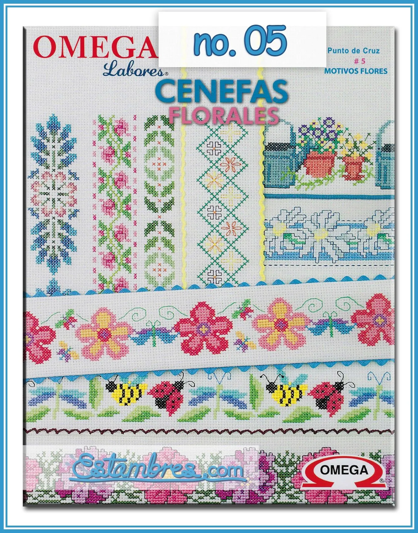 LABORES OMEGA - Instructivo para bordado de punto de Cruz - Estambres.com LABORES OMEGA - Instructivo para bordado de punto de Cruz - Estambres.com