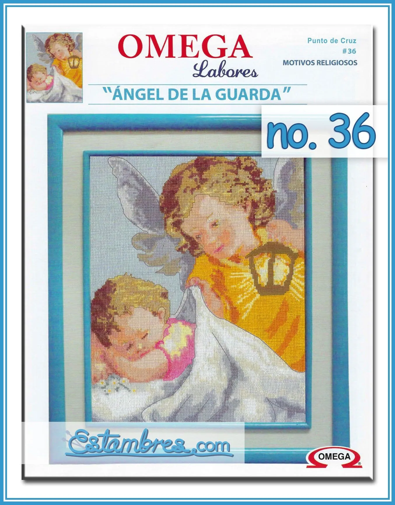 LABORES OMEGA - Instructivo para bordado de punto de Cruz - Estambres.com LABORES OMEGA - Instructivo para bordado de punto de Cruz - Estambres.com