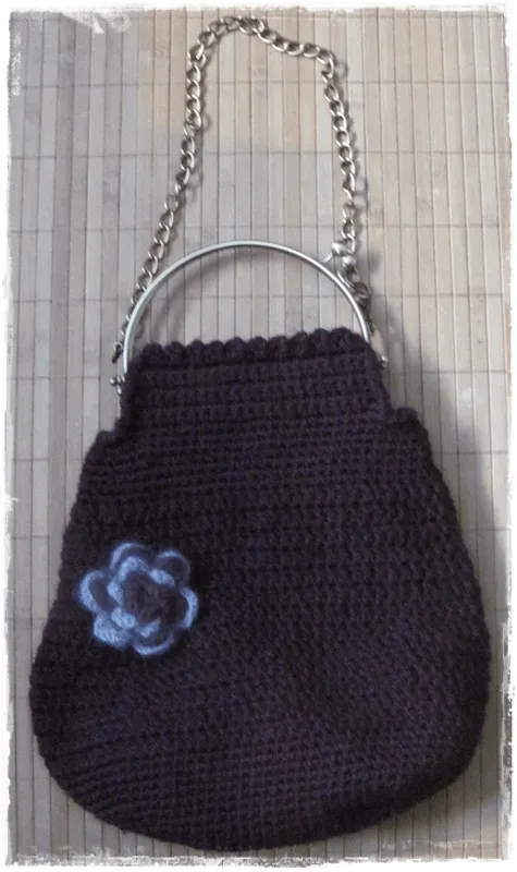 Mis labores de Patchwork...y algo más: Bolso crochet con boquilla ... Mis labores de Patchwork...y algo más: Bolso crochet con boquilla ...