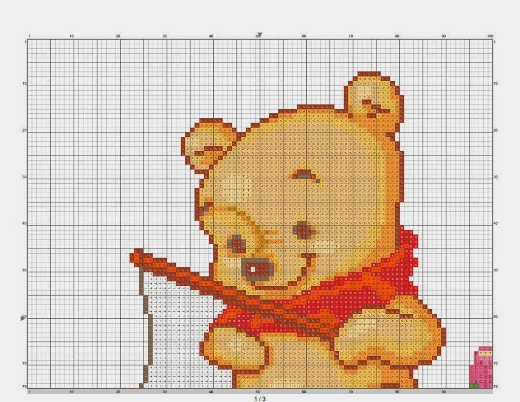 LABORES PUNTO DE CRUZ: esquemas punto de cruz de Winnie the Pooh LABORES PUNTO DE CRUZ: esquemas punto de cruz de Winnie the Pooh