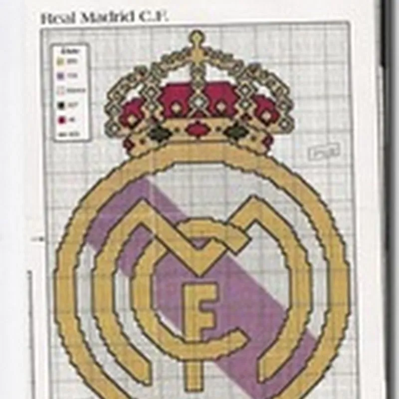 LABORES PUNTO DE CRUZ: Esquemas punto de cruz escudo Real Madrid LABORES PUNTO DE CRUZ: Esquemas punto de cruz escudo Real Madrid