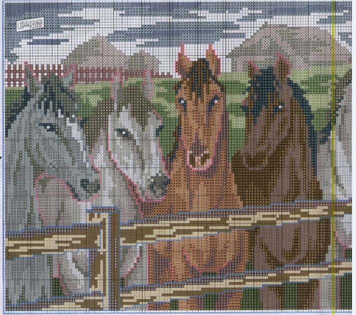 Graficos de caballos en punto cruz - Imagui Graficos de caballos en punto cruz - Imagui