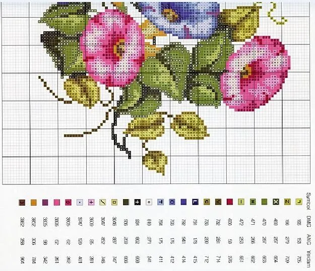 laboresdeesther Punto de cruz gratis : Maravilloso ramo de flores laboresdeesther Punto de cruz gratis : Maravilloso ramo de flores
