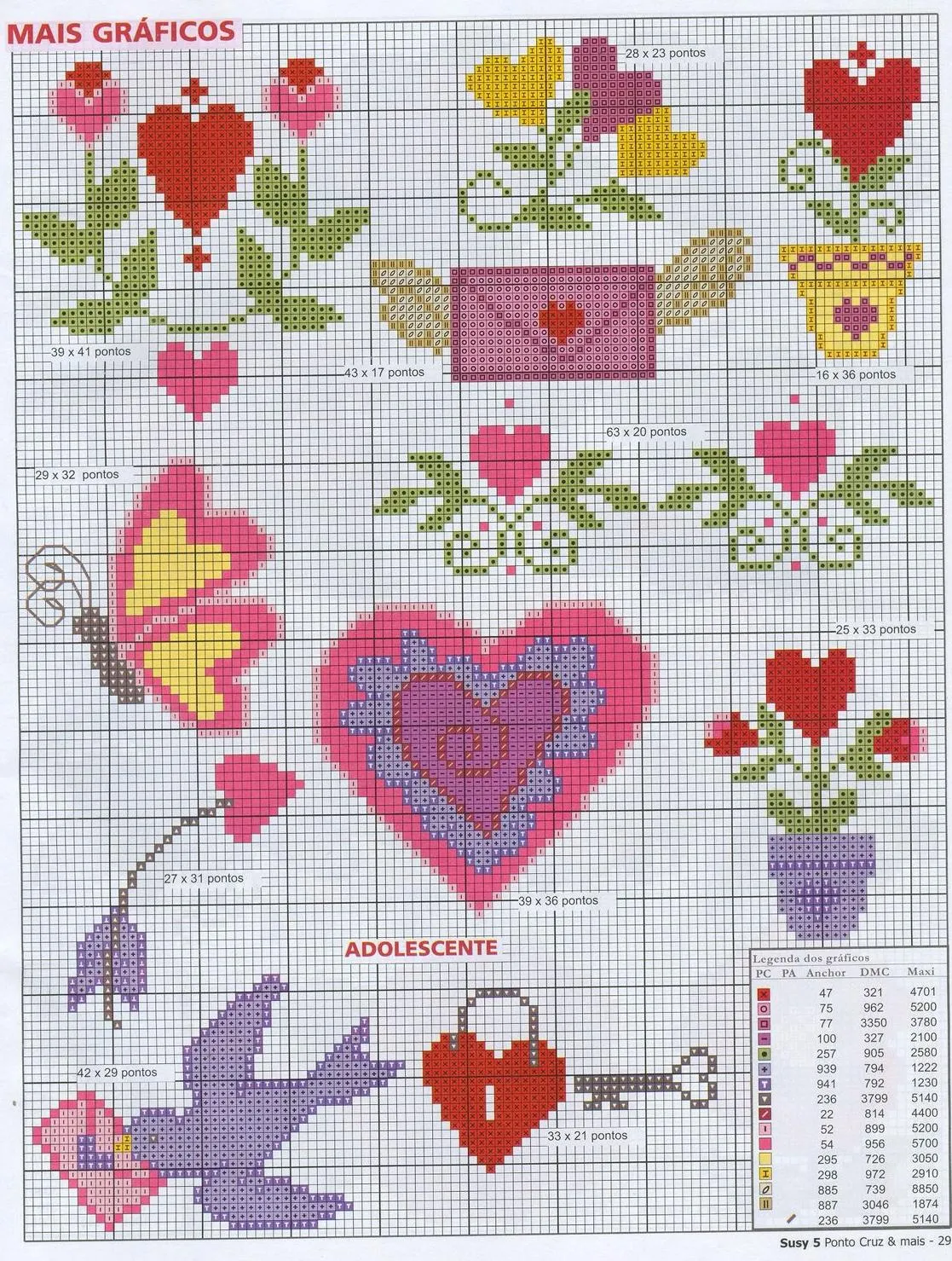 laboresdeesther Punto de cruz gratis : Punto de cruz para San Valentín laboresdeesther Punto de cruz gratis : Punto de cruz para San Valentín