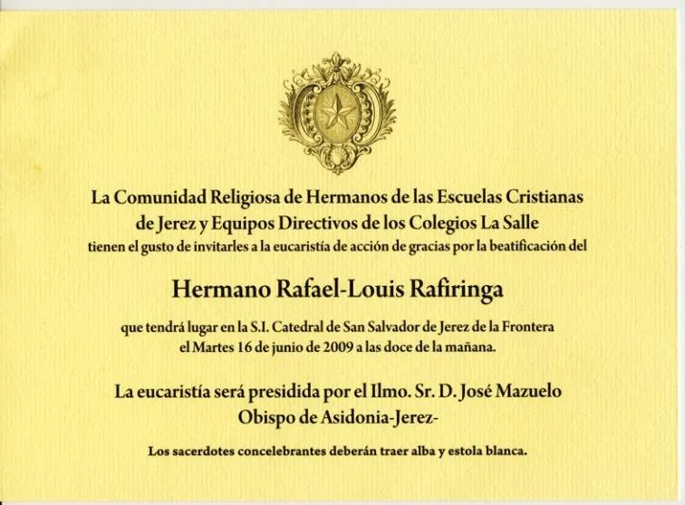 BEATIFICACIÓN HERMANO RAFIRINGA | La Borriquita BEATIFICACIÓN HERMANO RAFIRINGA | La Borriquita