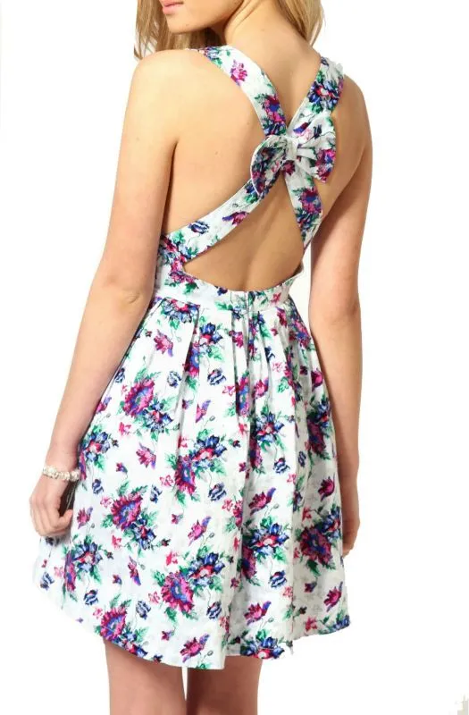 Ladies open volver patrón de flores vestido de 2013-Tallas grandes ... Ladies open volver patrón de flores vestido de 2013-Tallas grandes ...