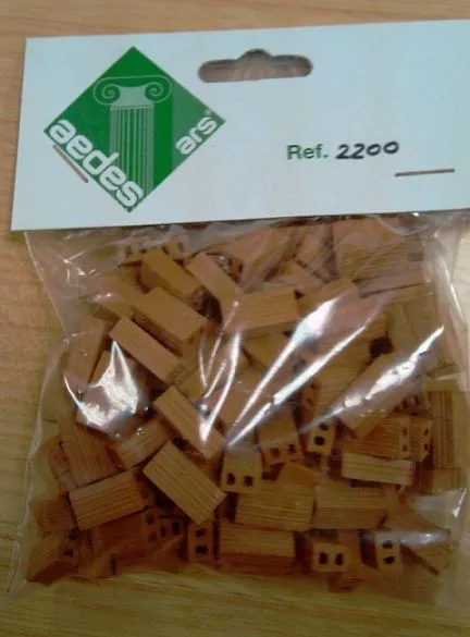 LADRILLOS MINIATURA PARA MAQUETAS, 150 UNIDADES, ESCALA 1/20 ... LADRILLOS MINIATURA PARA MAQUETAS, 150 UNIDADES, ESCALA 1/20 ...