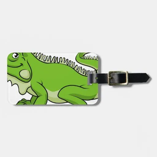 Lagarto de la iguana del dibujo animado etiquetas maletas de Zazzle. Lagarto de la iguana del dibujo animado etiquetas maletas de Zazzle.