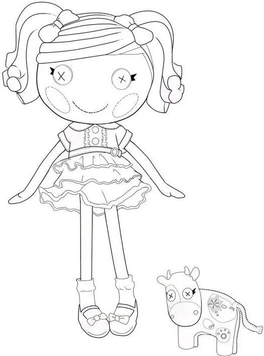 Muñecas Lalaloopsy para colorear