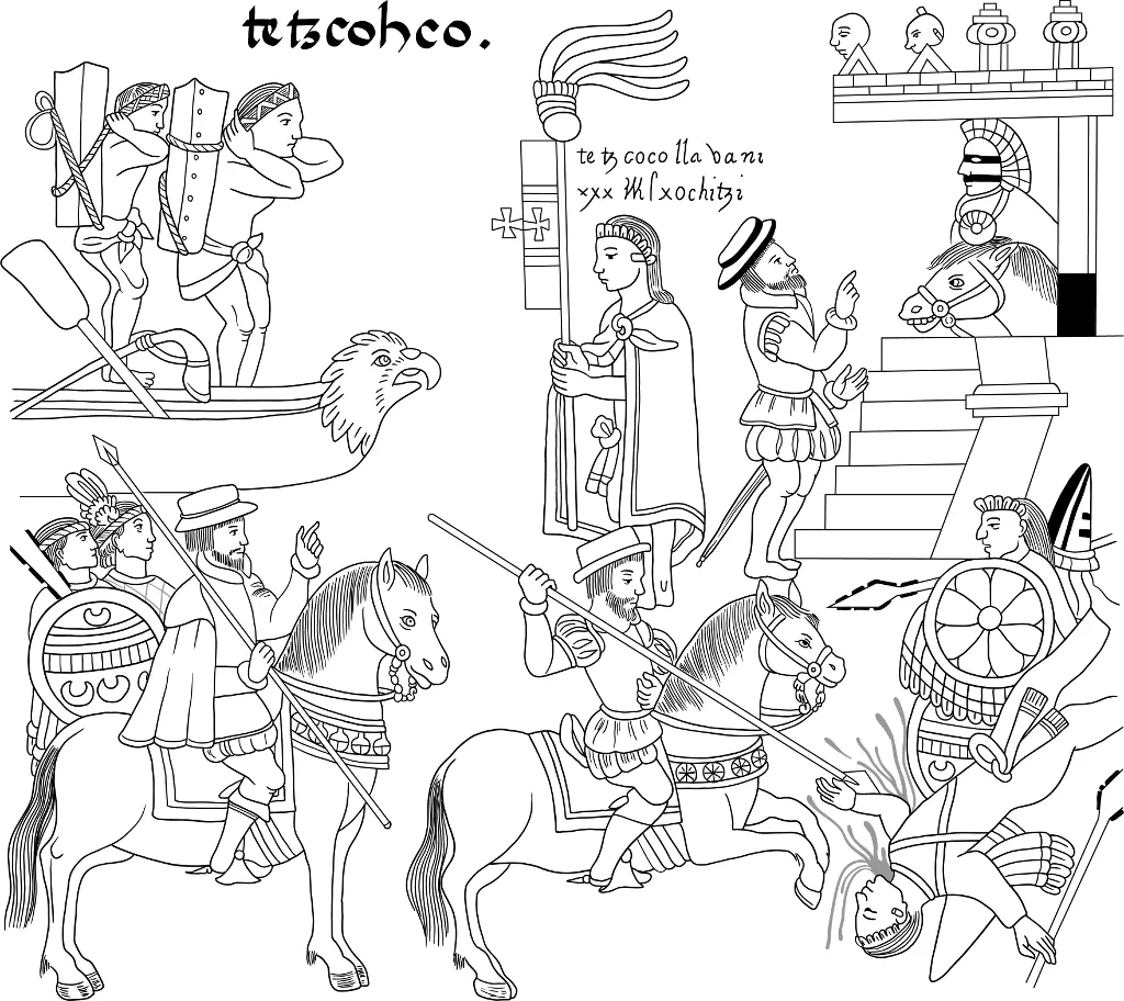Lámina 41 – Reconstrucción histórica digital del Lienzo de Tlaxcala Lámina 41 – Reconstrucción histórica digital del Lienzo de Tlaxcala